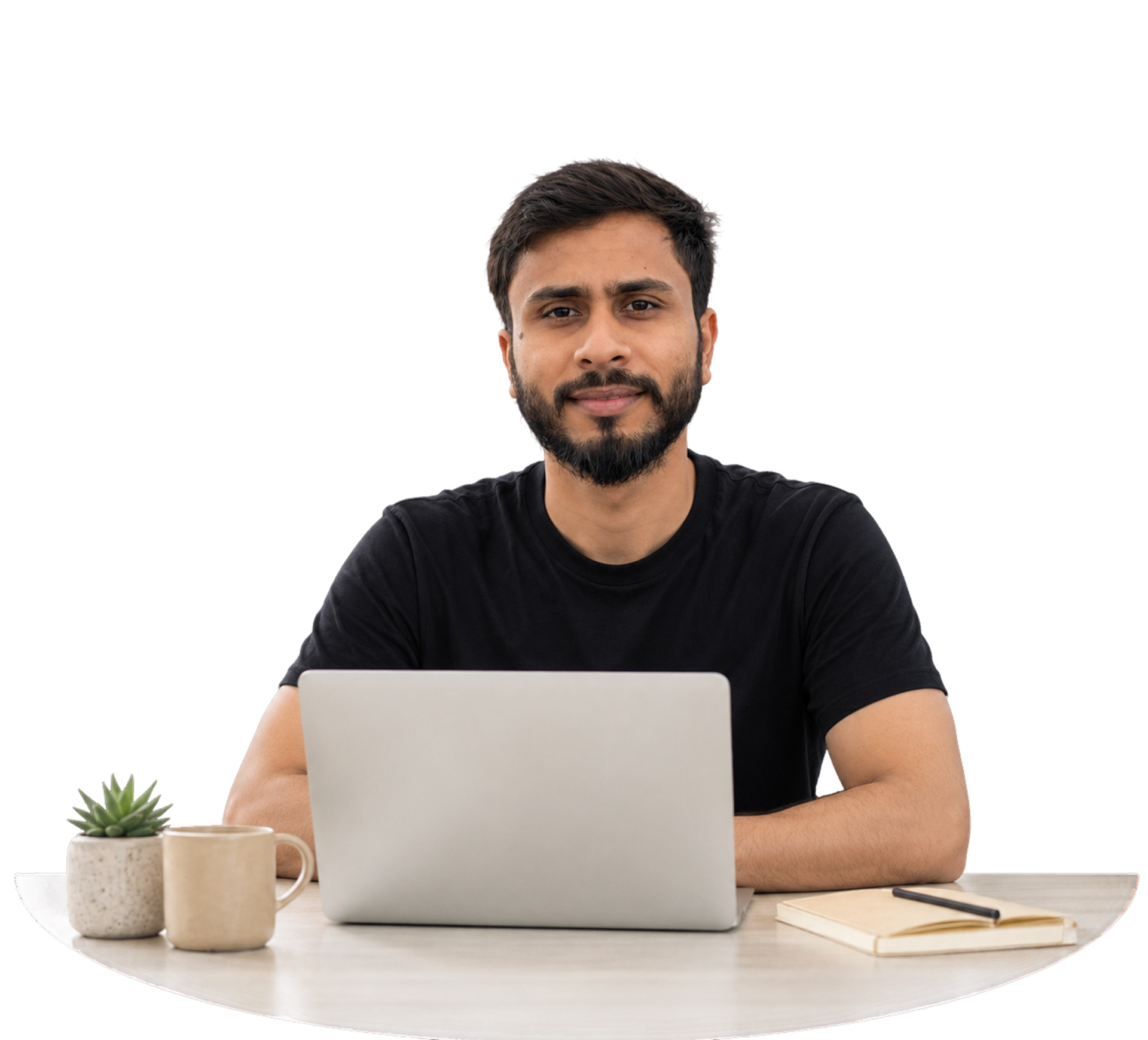 Student learning AI tools on a laptop